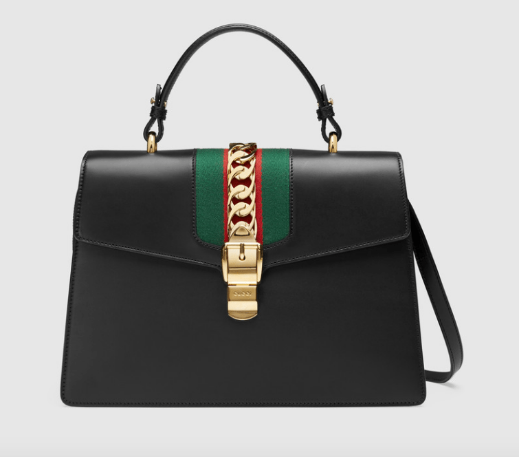 GUCCI レザー トップハンドルバッグ