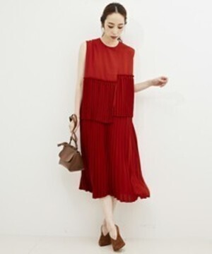 muller of yoshiokubo 【muller of yoshiokubo】Stair pleats dress/プリーツドレス