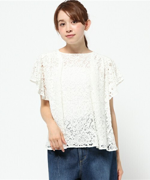 AMIW VICTORIAN LACE SHORT SLEEVE BLOUSE
