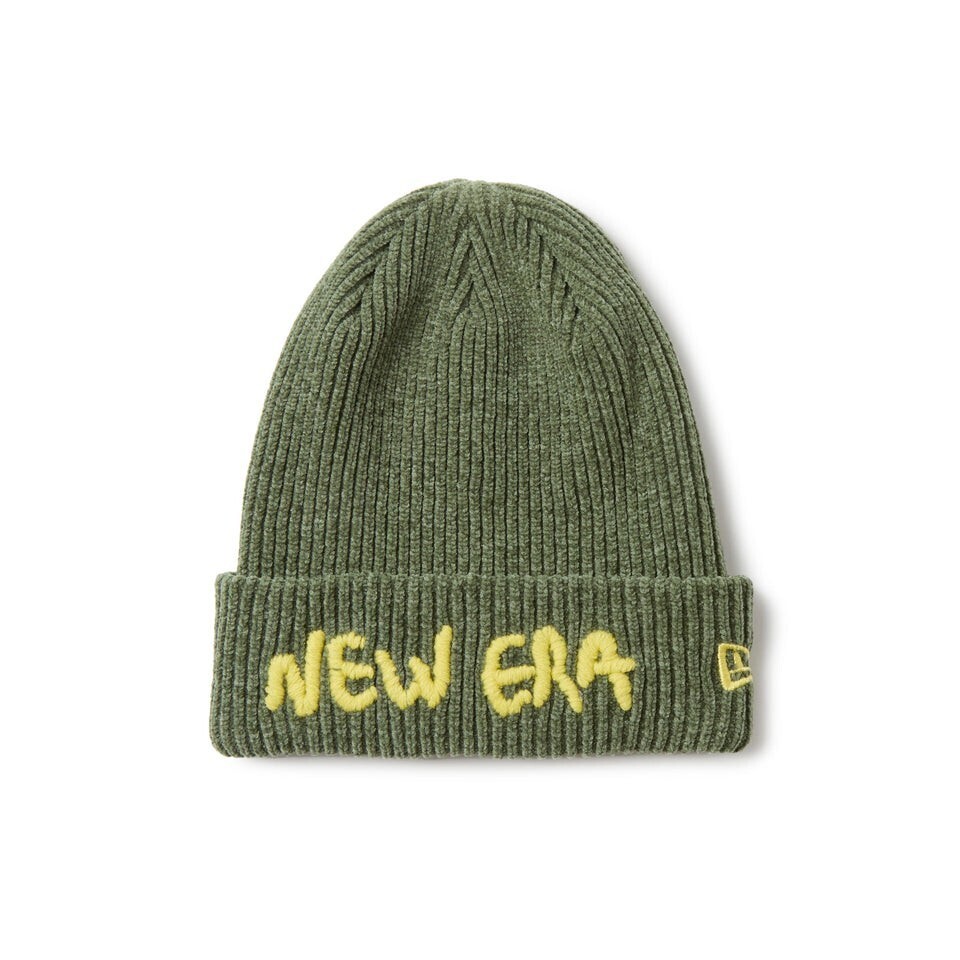 NewEra ベーシック カフニット モールヤーンニット グリーン