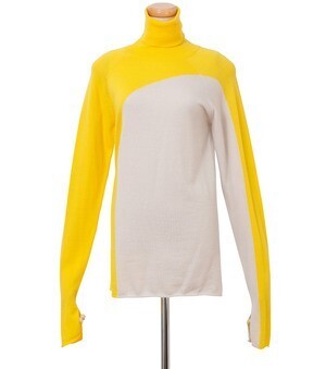 RENE アイレネ/IRENE - インターシャバイカラーニット-LIGHT YELLOW(ニット/knit) | RESTIR リステア