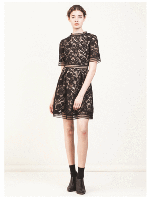 WHOLE9YARDS DRESS IN ARGENTAN LAC