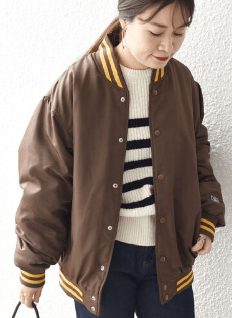 RUSSELL ATHLETIC ナイロンベースボールジャケット