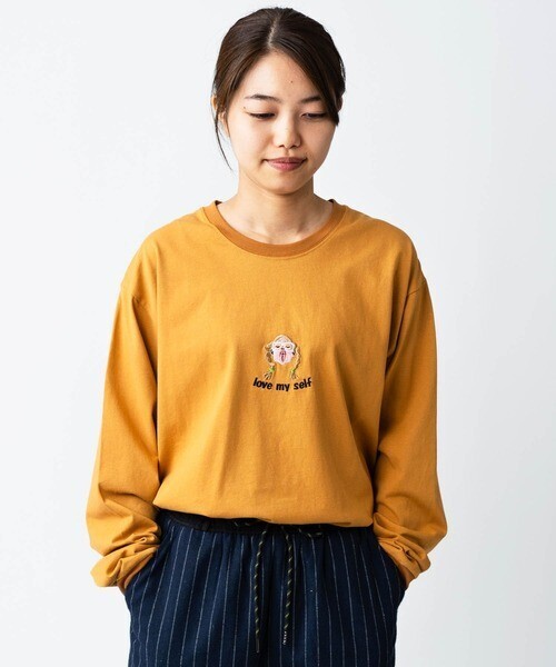 gym master 7.4oz love my self 刺繍ロンTEE