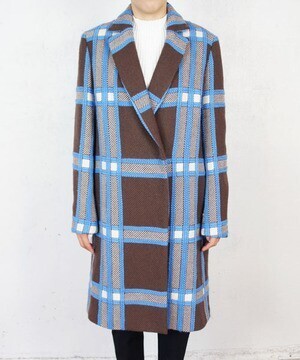 AULA AILA OAVING CHECK COAT