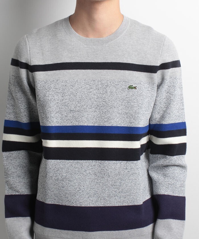 LACOSTE カラーブロックミラノニットセーター