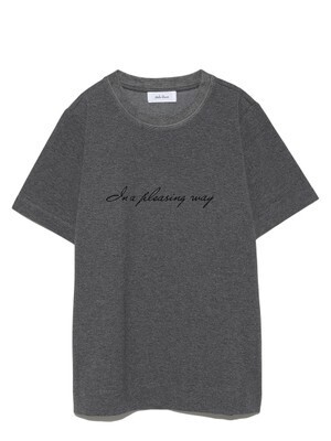 Mila Owen フロッキーロゴプリントTシャツ