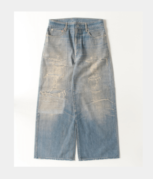 BEAVER B omnivore 転写 DENIM PANT