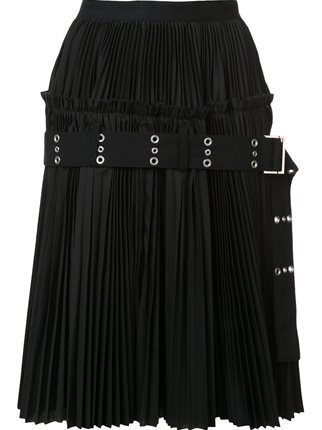 sacai ベルテッド プリーツスカート