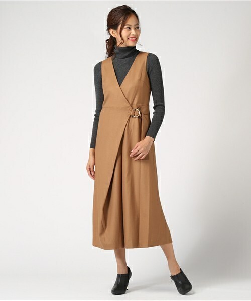 GRACE CONTINENTAL ラップ風サロペット