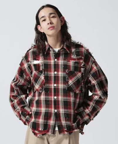 DankeSchon COTTON VIYELLA DAMEGE SHIRT