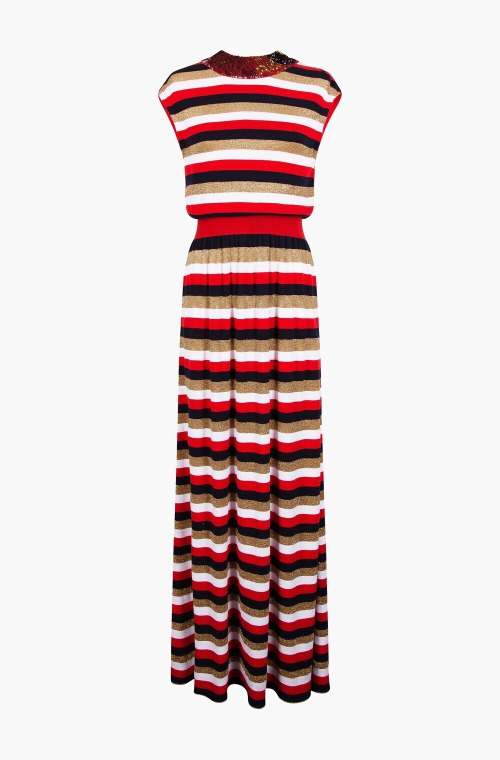 Sonia Rykiel LUREX STRIPED LONG DRESS