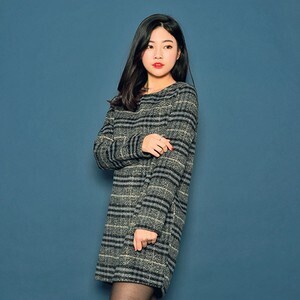 HOTPING タータンチェックミニワンピース