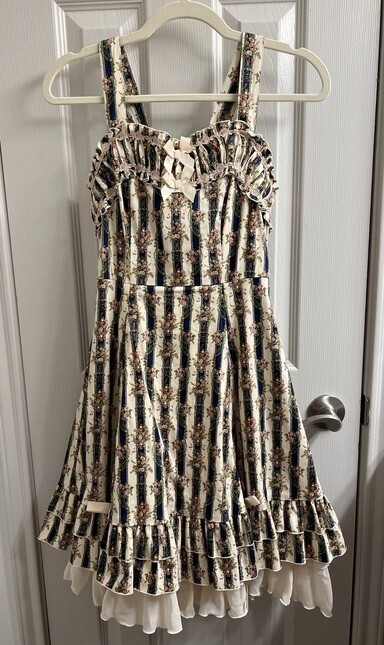 BODYLINE Rose Stripe Bustle JSK
