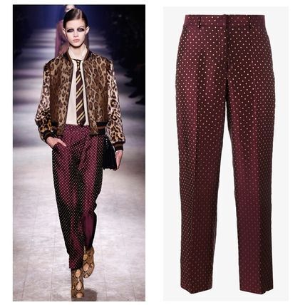 Dries Van Noten ポルカドットクロップドパンツ