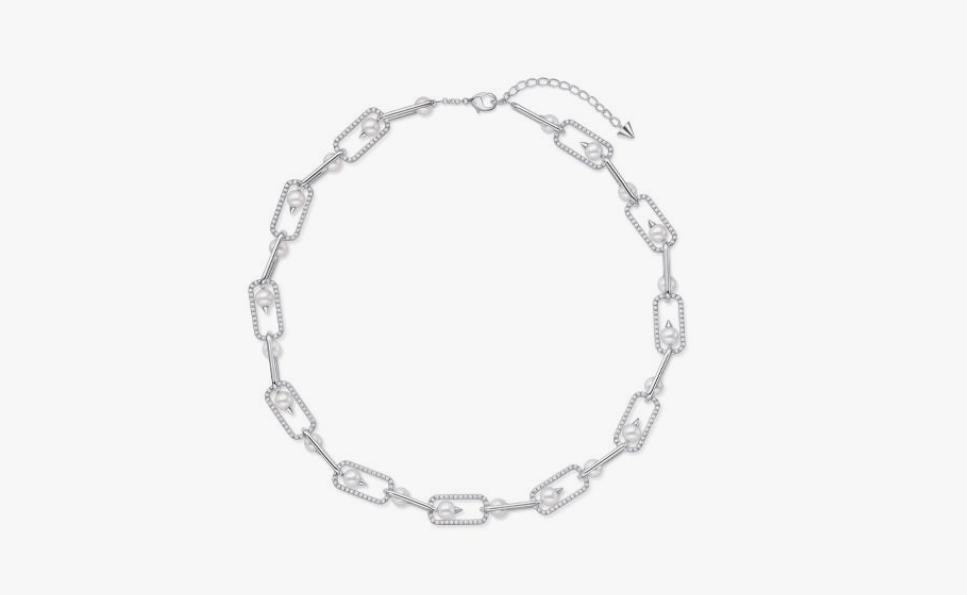TASAKI デインジャー リンク ダイヤモンド パヴェ ネックレス