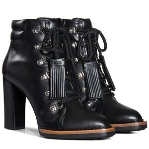 TOD'S Lace-up Ankle Boots in Leather