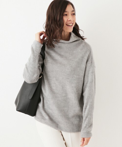 MK MICHEL KLEIN ボトルネックカットソー