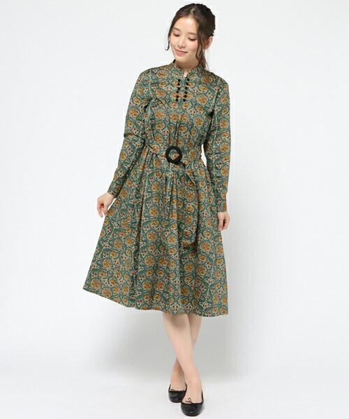 I am I LIBERTY AFRICAN MARIGOLD ワンピース
