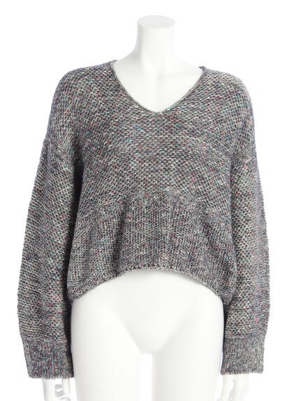 GREED International TWEED KNIT Short V-neck