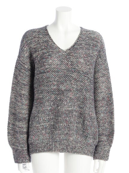 GREED International TWEED KNIT Long V-neck
