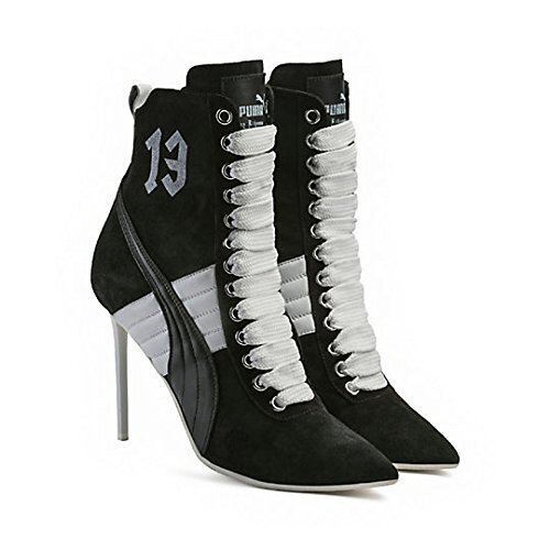 PUMA 【PUMA】×リアーナ コラボ FENTY HIGH HEEL LEATHER SNEAKER Black レザー ハイヒール スニーカー