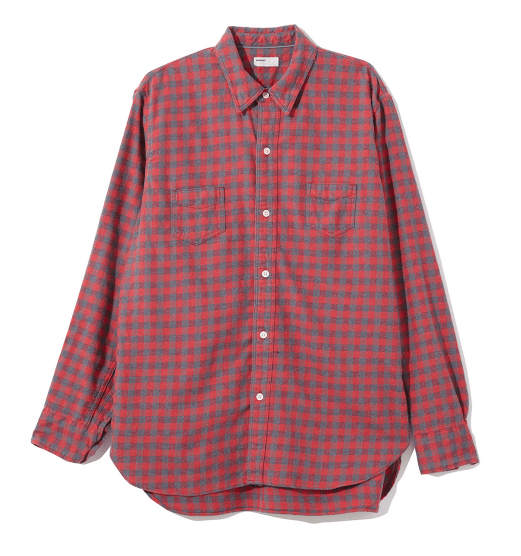 NAISSANCE Gingham Shirt / RED