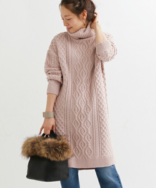 URBAN RESEARCH Sonny Label Sonny Label ケーブルニットタートルワンピース
