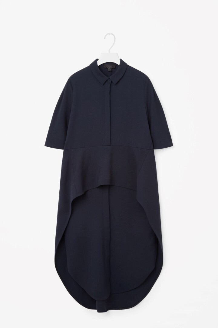 COS LAYERED SKIRT SHIRT DRESS