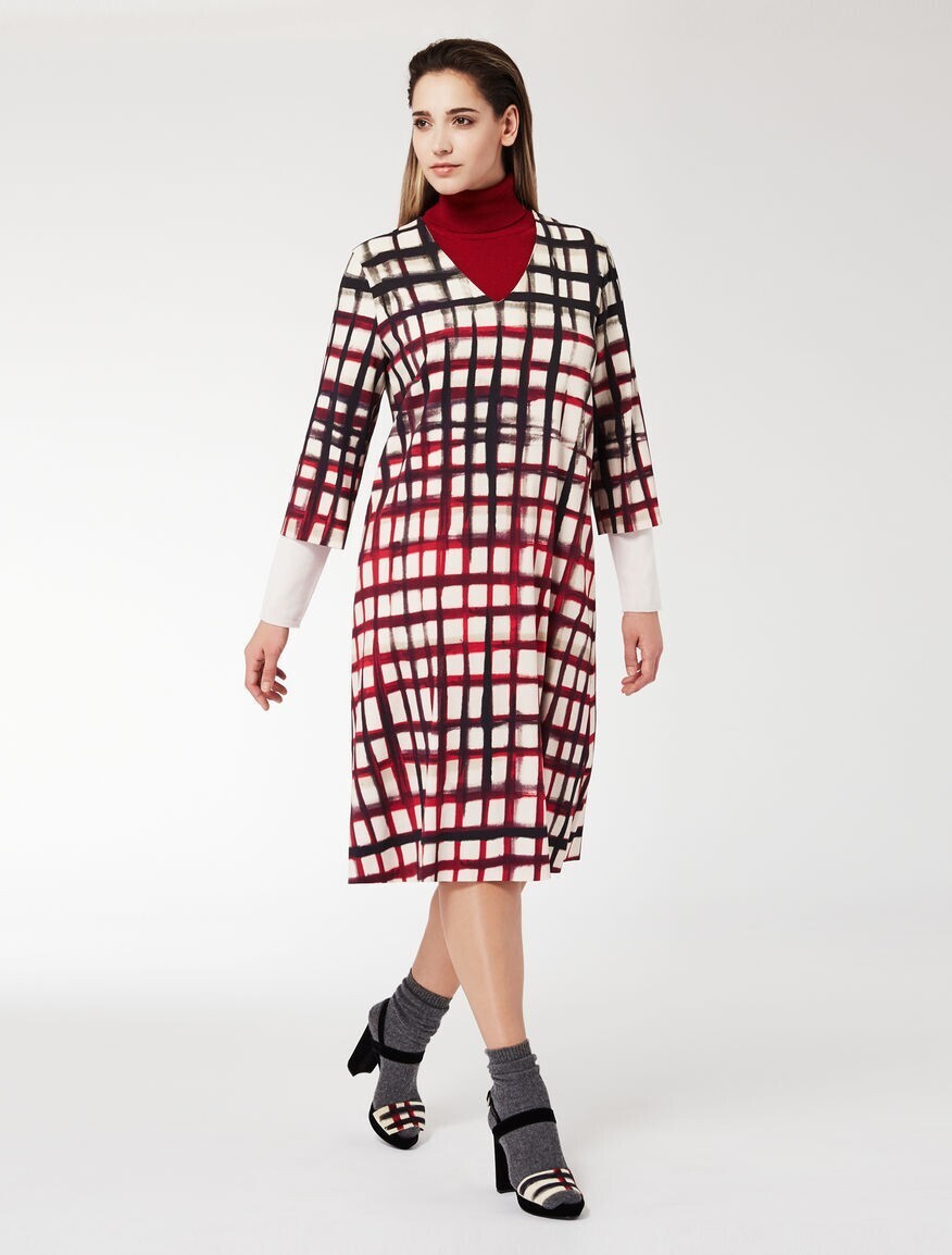 TSUMORI CHISATO Stretch cady dress