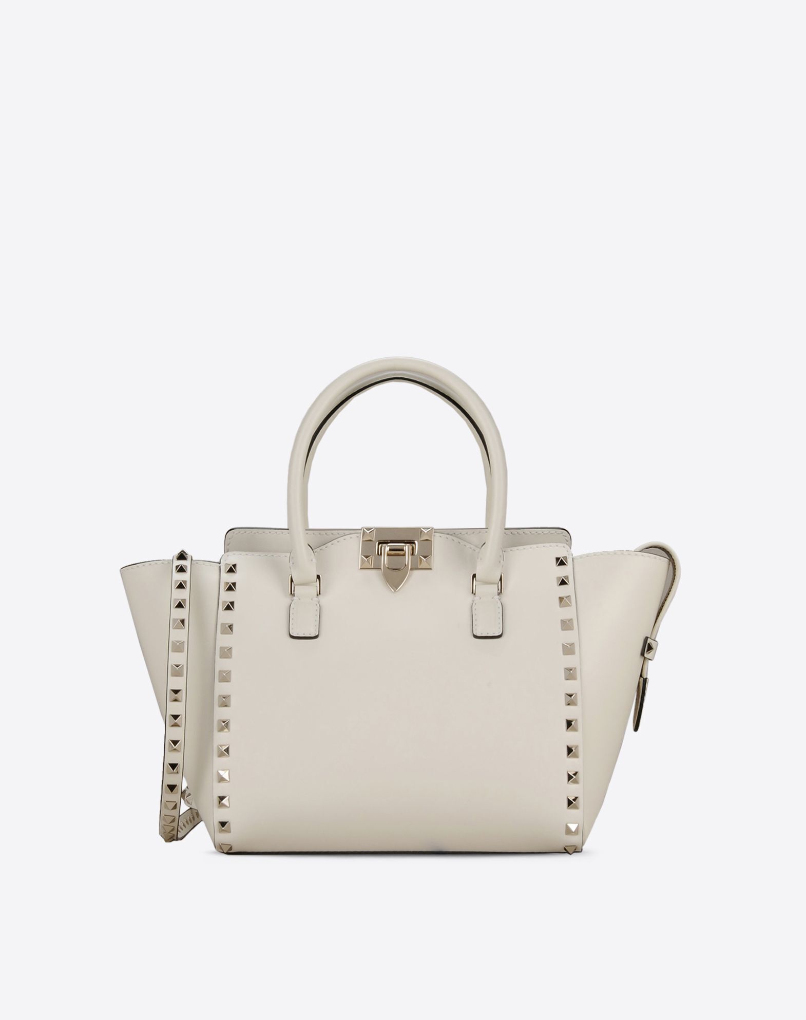 VALENTINO GARAVANI ロックスタッズ スモール ダブルハンドルバッグ
