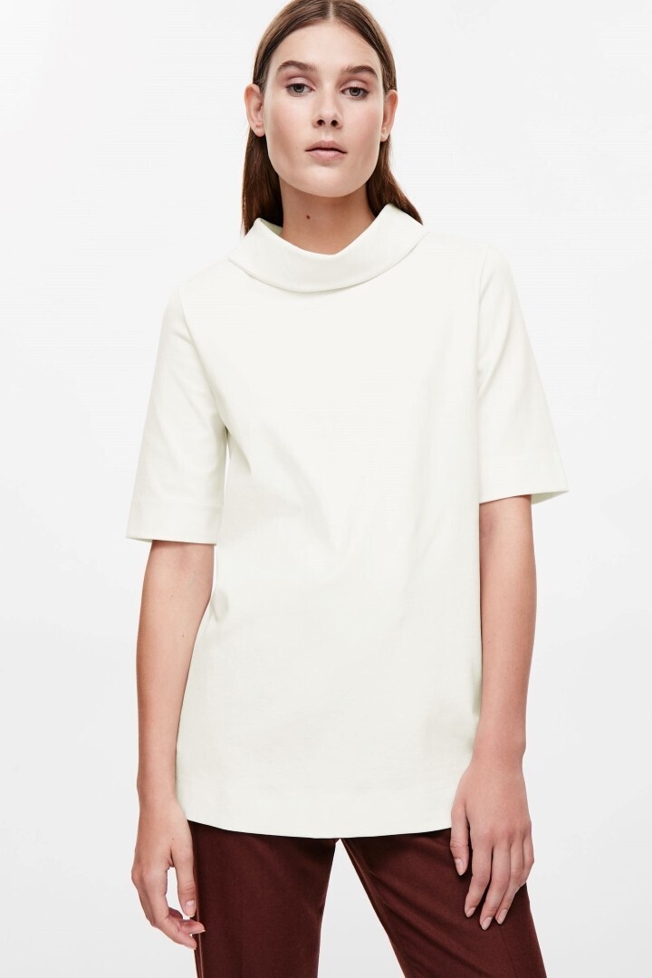 COS FOLDED COLLAR TOP