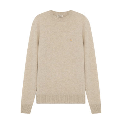 MAISON KITSUNE LAMBSWOOL R NECK PULLOVER
