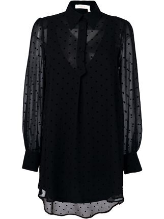 SEE BY CHLOE ドット柄 シアーチュニック