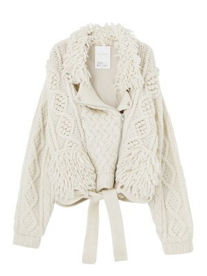 ELENDEEK CABLE BIRD BOA RIDERS CARDIGAN