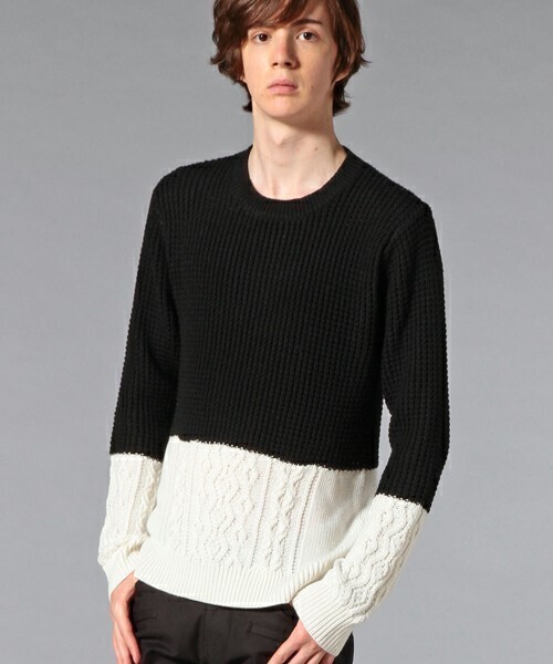 LOVELESS MENS バイカラープルオーバー