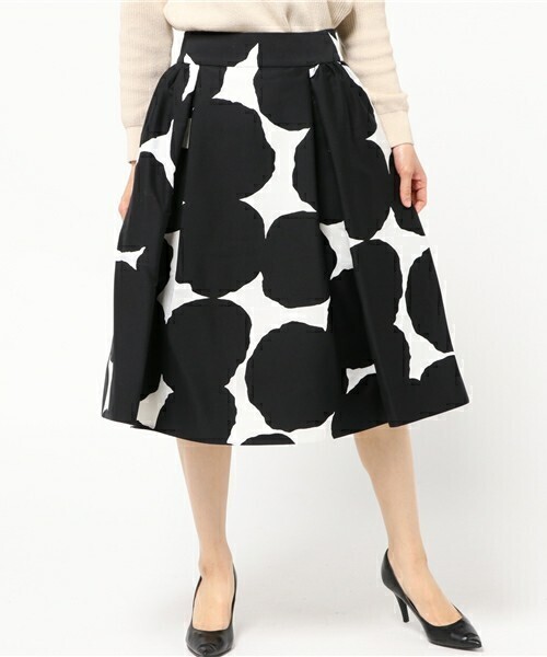kate spade new york MAKE MAGIC BLOT DOT MIDI SKIRT