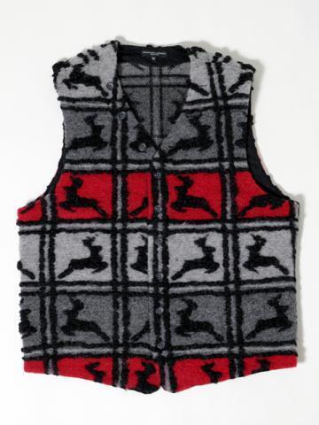 Engineered Garments Knit Vest - Deer Wool Jacquard