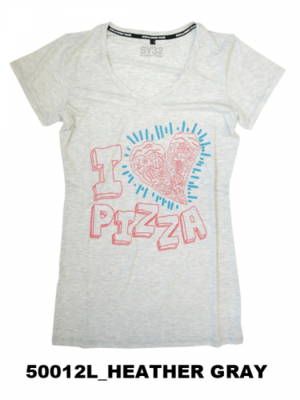 SY32 by SWEET YEARS 【50012L】レディス アイ ラブ ピッツアTシャツ
