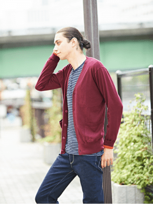 Ripo trenta anni 【RTA15AW-KN025】Ripo trenta anni /イタリーヤーン天竺編みハンガー刺繍カーディガン