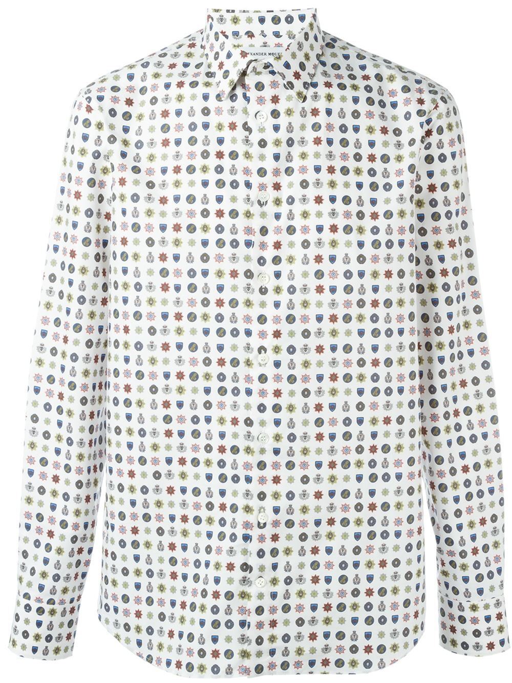 Alexander McQueen バッジ柄 シャツ