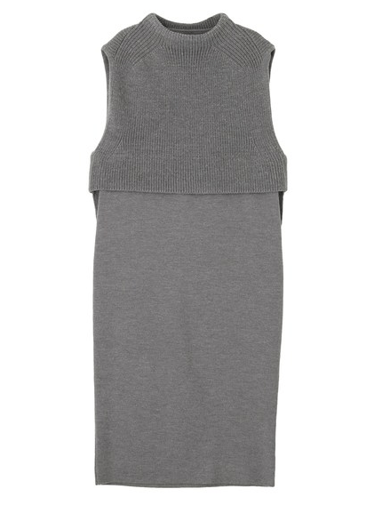 UN3D. LAYERED KNIT OP