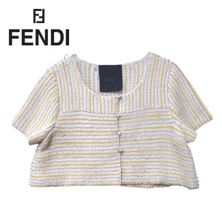 FENDI イエローMIXジャケット