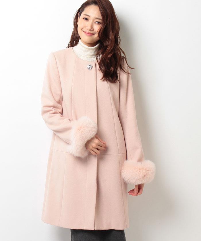 Debut de Fiore ノーカラーコクーンコート