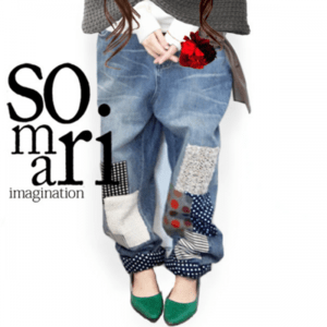 osharewalker osharewalker/somariパッチワークヴィンテージデニム(AS-1032)