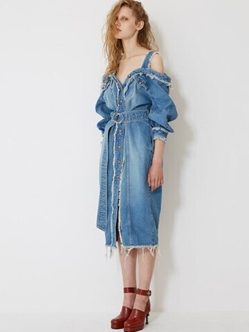 CHRISTIAN DADA Deconstruction Uniform Denim Dress