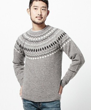 BEAMS ノルディック クルーネック