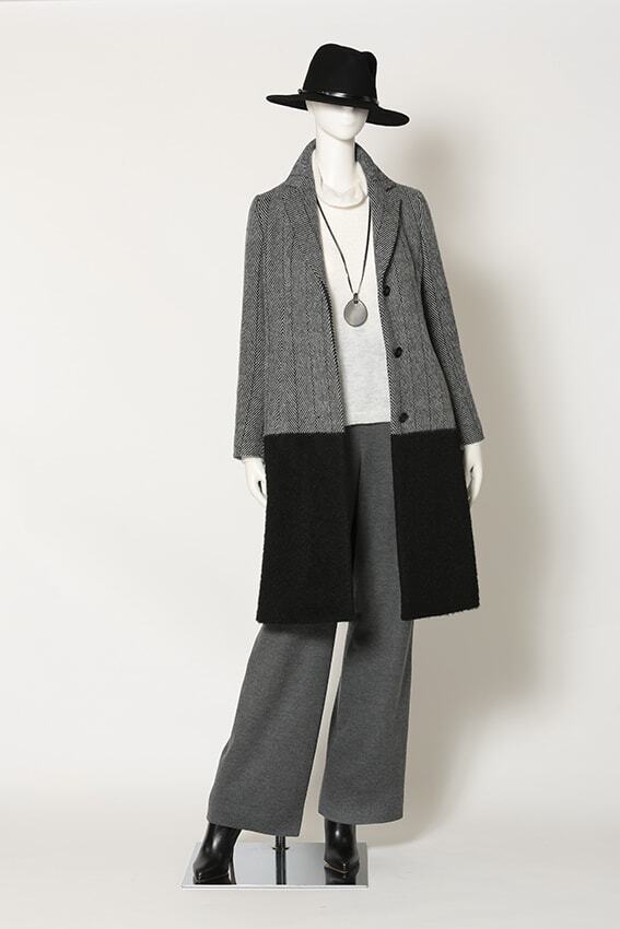 Modify COAT パネルヘリンボン