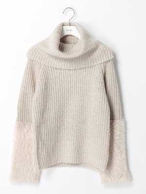 ECLIN ファーライクニット