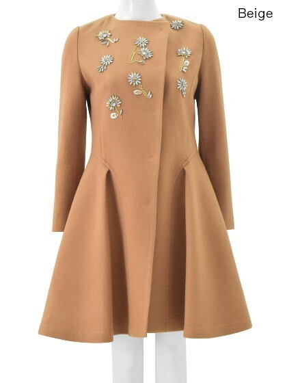 Chesty No-collar Bijou Coat
